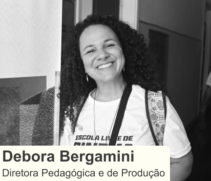 Botão Ver Débora Bergamini, Diretora Pedagógica e de Produção