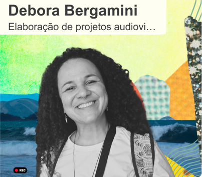 Botão Ver Professora de Elaboração de Projetos audiovisuais, Débora Bergamini